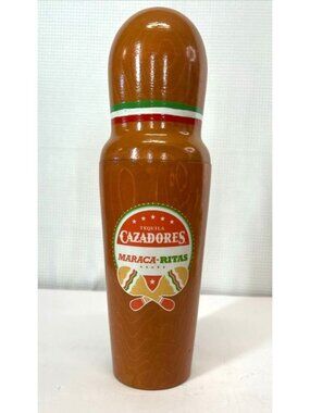 RARE!!! UNIQUE! Cazadores wooden margarita shaker, vintage, breweriana, collec